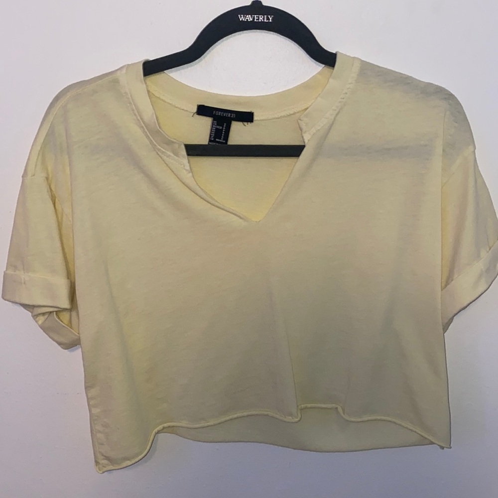 forever 21 crop tee